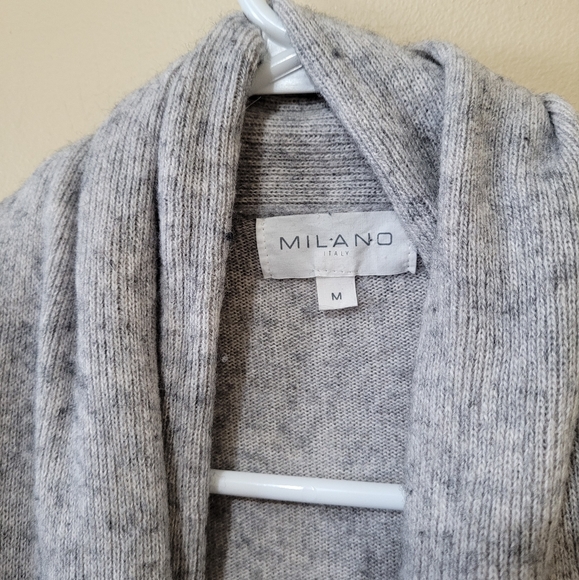 Milano Gray Open Cardigan - Picture 4 of 8